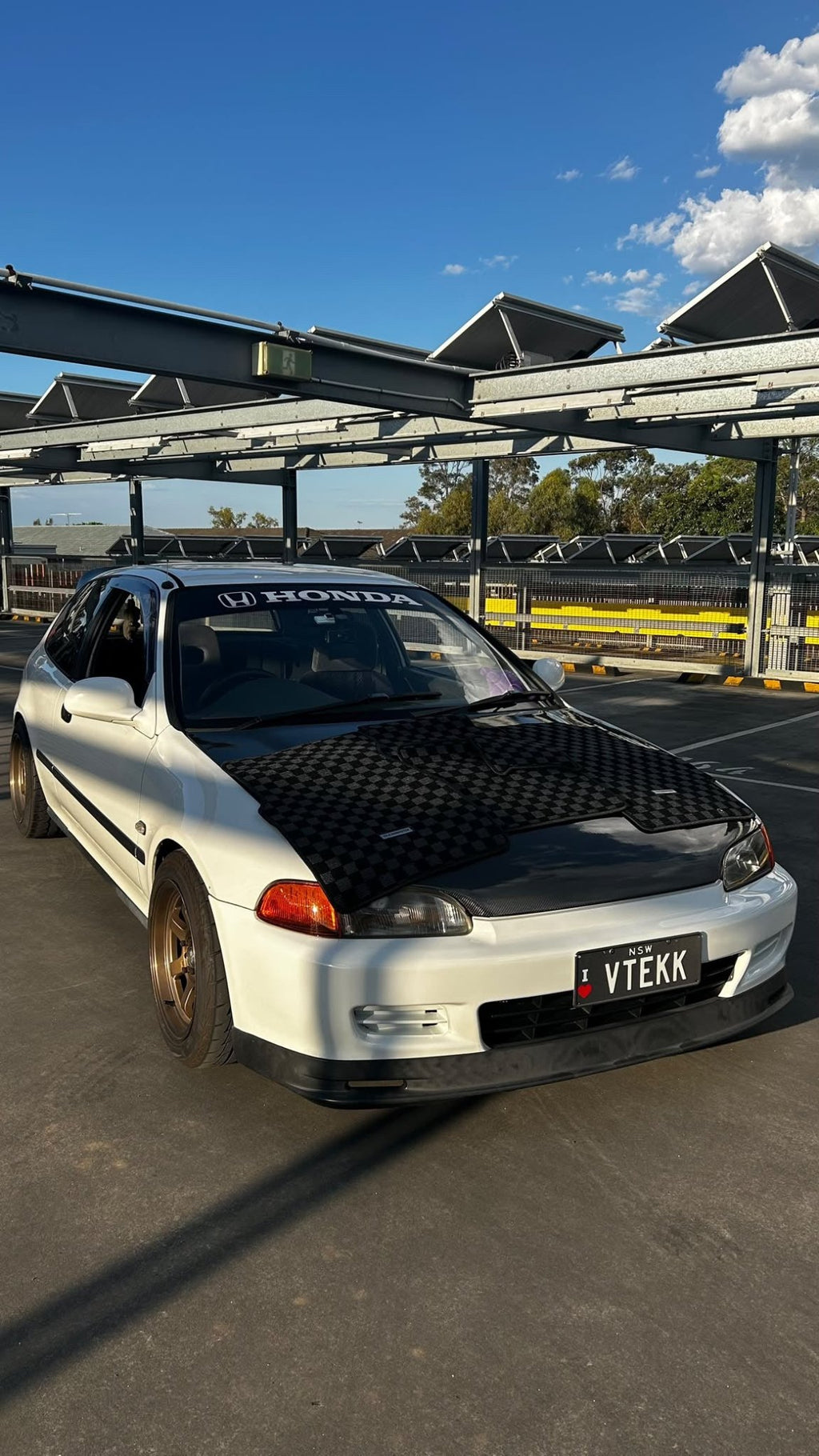 Honda Civic EG Premium Checker Floor Mats - CLEARMOTIV