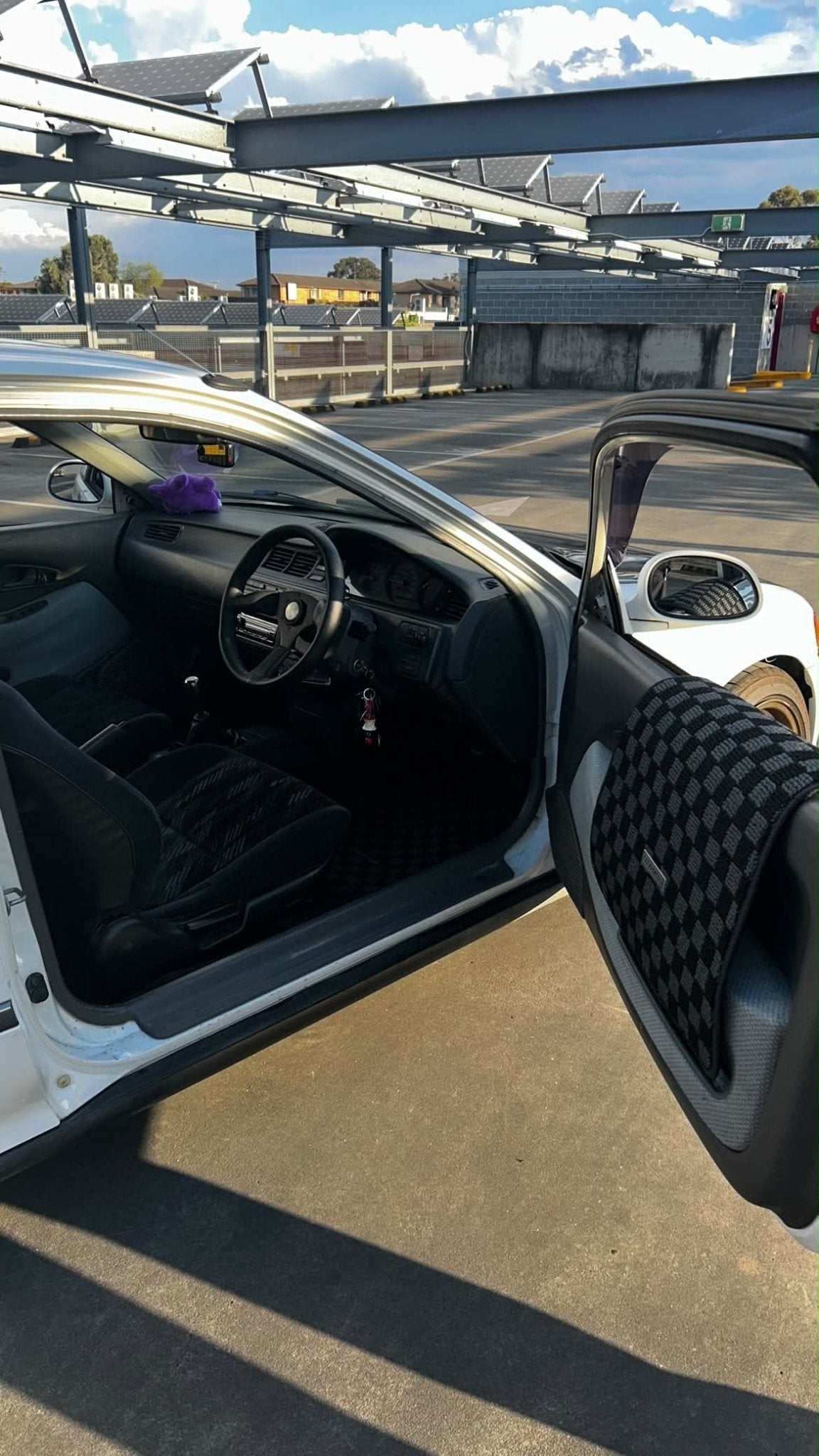 Honda Civic EG Premium Checker Floor Mats - CLEARMOTIV