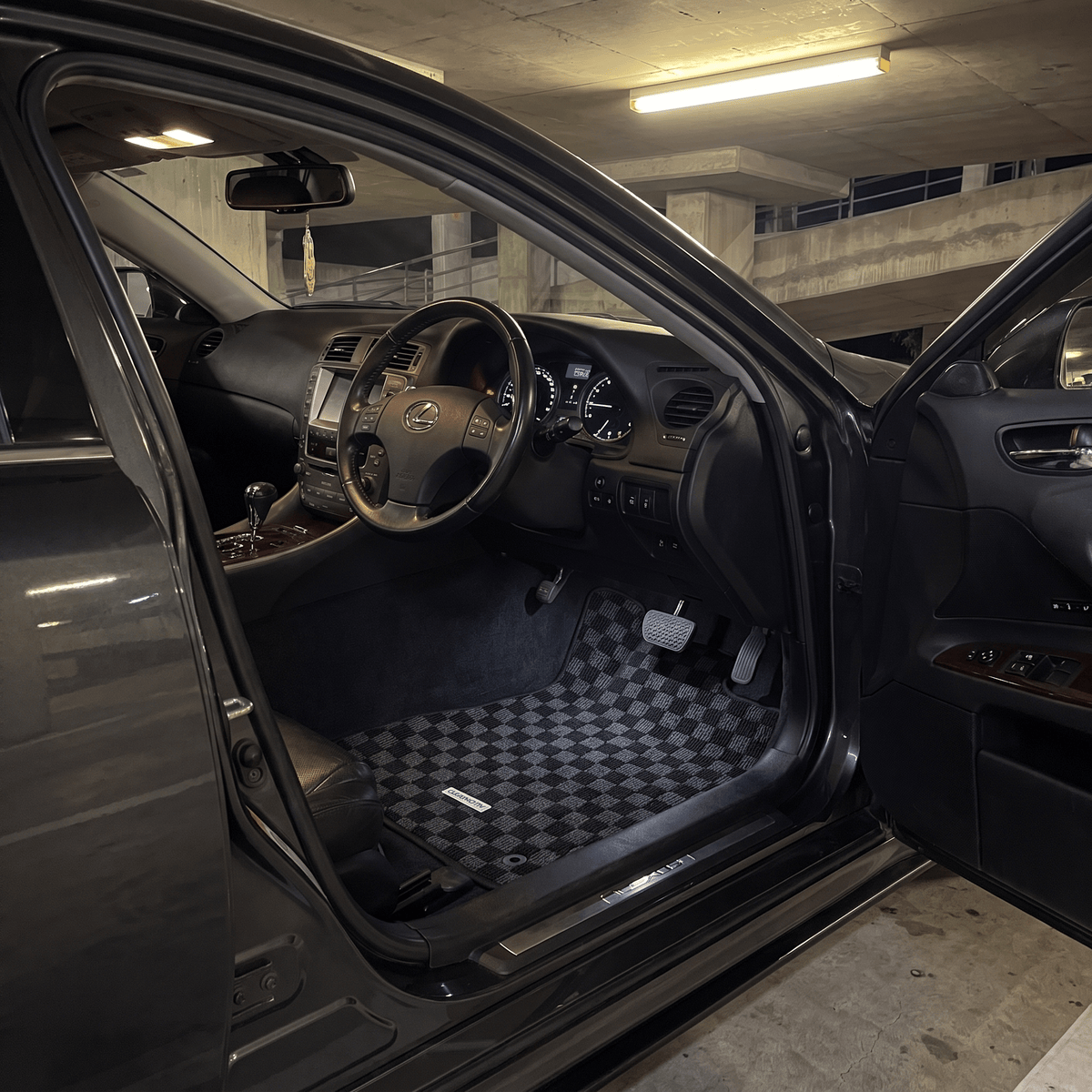 Lexus IS250 Premium Checker Floor Mats - CLEARMOTIV