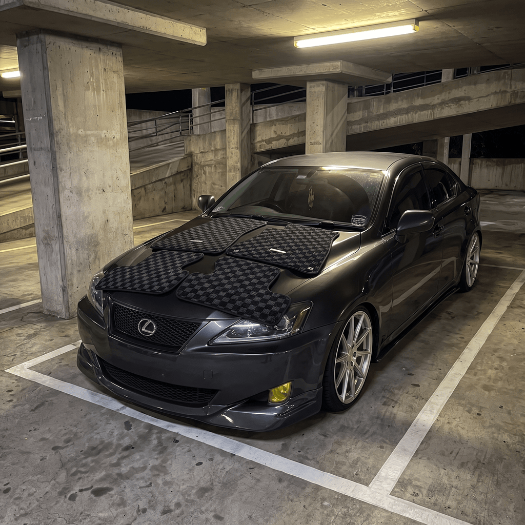 Lexus IS250 Premium Checker Floor Mats - CLEARMOTIV