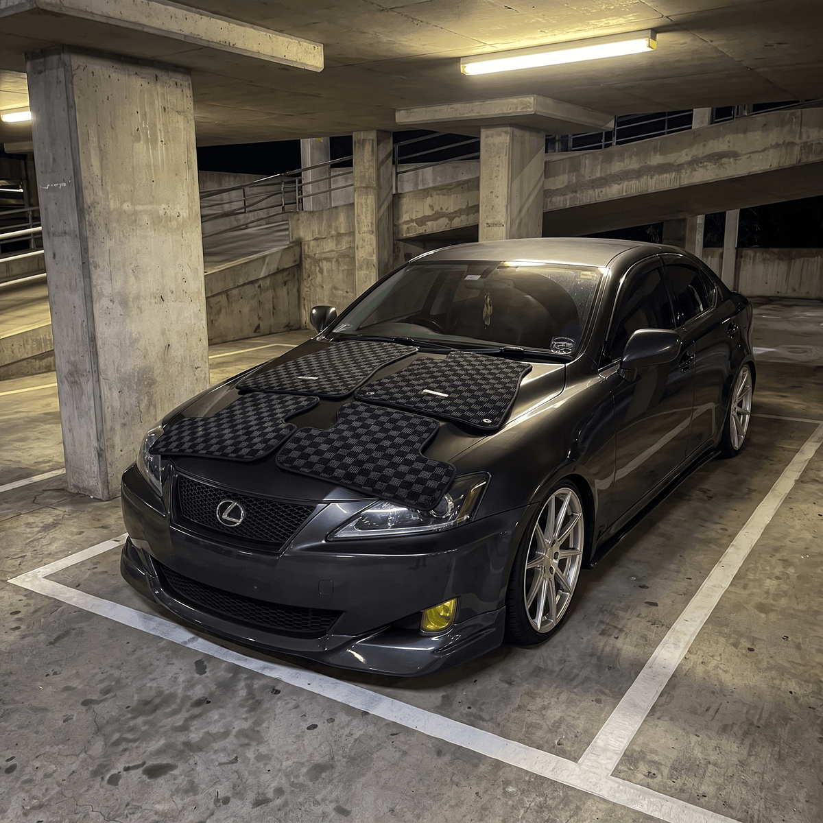 Lexus IS250 Premium Checker Floor Mats - CLEARMOTIV