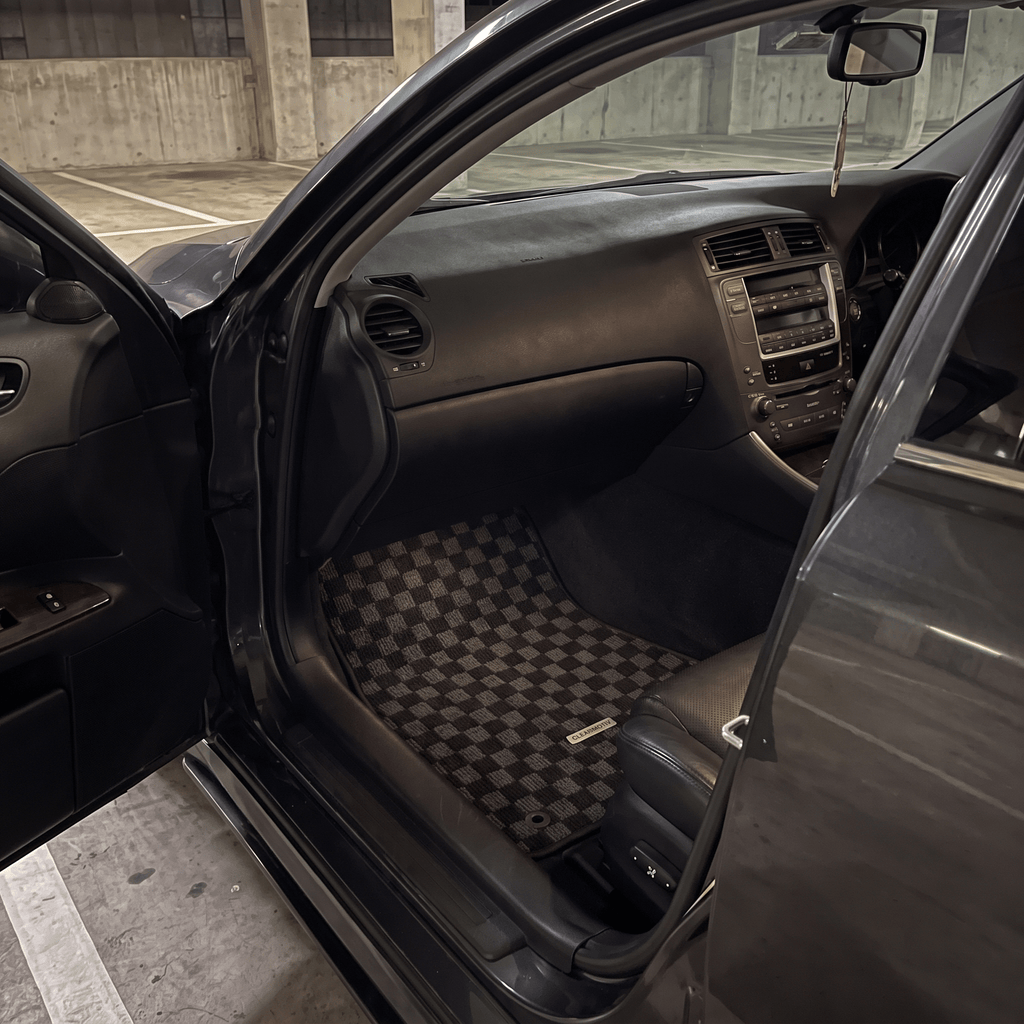 Lexus IS250 Premium Checker Floor Mats - CLEARMOTIV