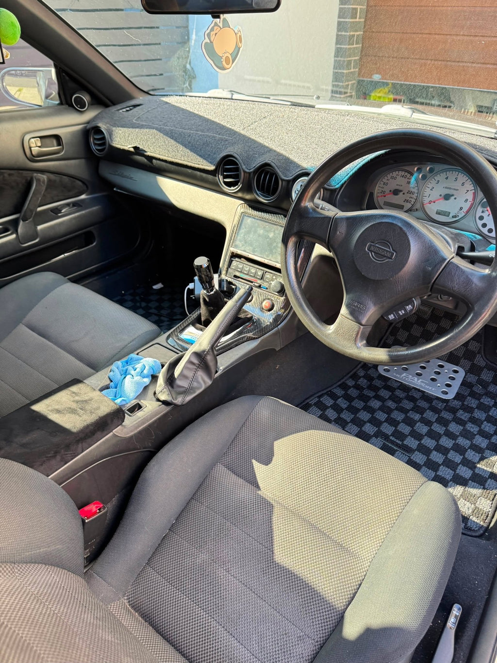 Nissan Silvia S15 / S14 Premium Checker Floor Mats - CLEARMOTIV