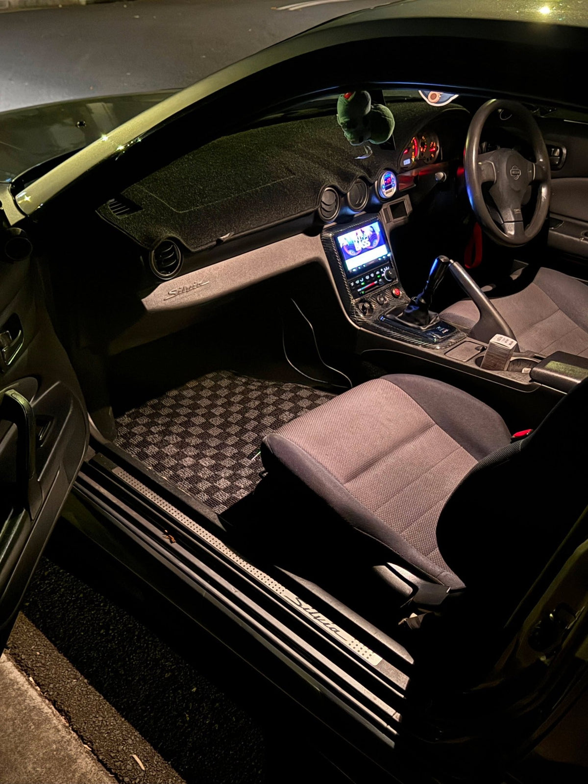 Nissan Silvia S15 / S14 Premium Checker Floor Mats - CLEARMOTIV